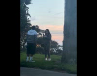 Woman back pose photoshoot beside the tree