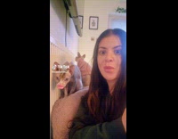 Collab AnimalIG - Pet cat with mouth filter of the owner lip sync rap