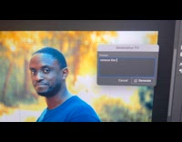 Man removes himself on photo using AI