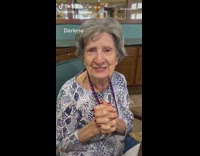 Girl works with boyfriend at retirement home