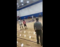 Tall kids versus short kids basketball 