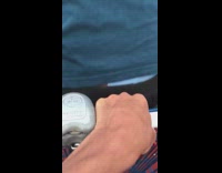 Guy falls out blue shopping cart fail 