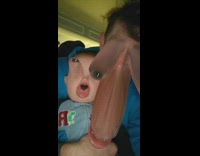 Baby screaming crying at morphing filter