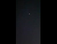 Man amused to see red moon