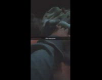 Collab DailyDoseOfInternet - Puppy lay bed wave hand night hello