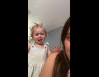 Collab BitchMP - Woman scares crying niece  with silly face 