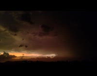 Submitter films lightning striking across sky