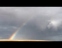 Submitter shows rainbow over the hill