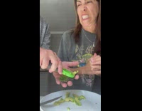 Woman with creepy laugh pranks her husband 