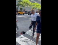 Collab WINY - Traffic cone placed inside hole on ground