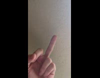 Flipping off police car from inside house 