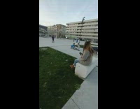 Skater falls on his back fail 