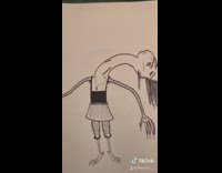 Drawing tiktok creators spooky ways