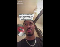 Guy silver chain black shirt looking left and right eyes