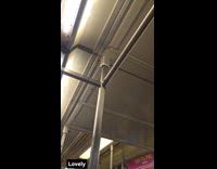 Submitter films water drip from train ceiling