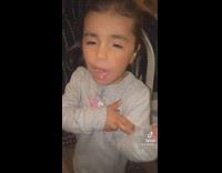 Collab BitchMP - Little girl cheers and takes shot of yellow juice sheesh