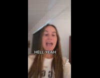 Girl doesnt like people who bite string cheese 