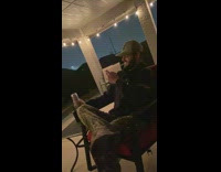 Man picture beer can photo shoot thunderstorm