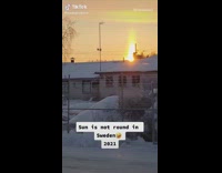 The sun in Sweden is not round 