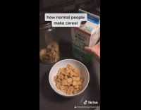 Normal vs psychopath pour cereal white bowl 