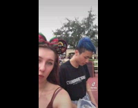 Girl at disney world with guy from tinder 