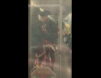 guy dressed in revolutionary outfit