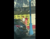 Girl pink hair black lives matter poster