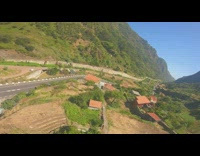 Aerial Drone view and scenery of the Island of Madeira