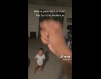 Baby protests with dad for mommy milk