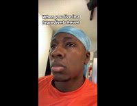 Guy opens fridge and takes off durag when he finds no meals 