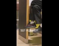 Guy wears fake knock off yeezy shoes 