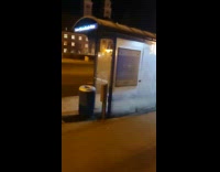 Melted ice on glass looks like ghosts