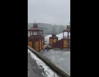 Guy take selfie dip in freezing water