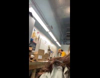 Employee tough day at work shouts loudly