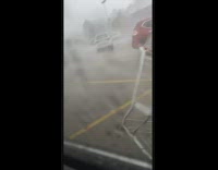 Collab BitchMP - Carts in parking lot rain hit car