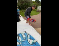 Teen Skates Slips and Hits his Head