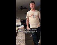 Telling brother she cant pay rent