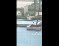 Collab Clips MPUGC - Man still at pool with hurricane coming 