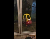 Man takes a selfie instead of his son nearby