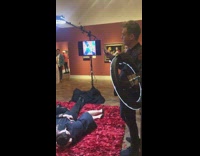 Photoshoot in middle of museum 