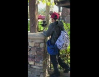 Foodie films himself with food 