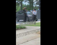 Woman in white top poses with an Ice Cream Part 1