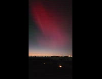 Collab WINY - Video of northern lights spotted at nyc