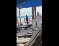 old woman white dress tree 