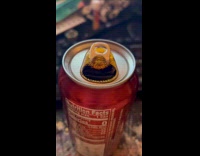 Liquid overflow from opened soda can