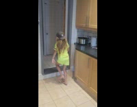 Siblings swap clothes kid white dress famous 