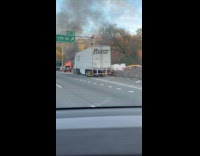 Collab WINY - Car burn on the side of road