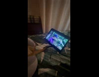 [Third party] Meerkat seated and watches show on tablet