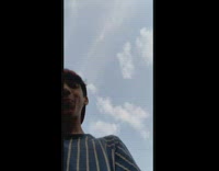 Guy pretends power tower is Eiffel paris 