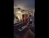Guy pretends to rob wife nerf gun